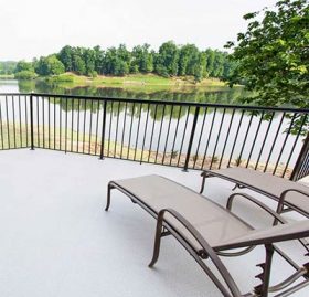 Black Aluminum Picket Railing from Duararail