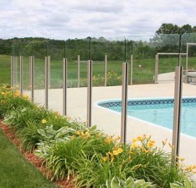 Durarail Tall Topless Glass Pool Surround – Wind Screen